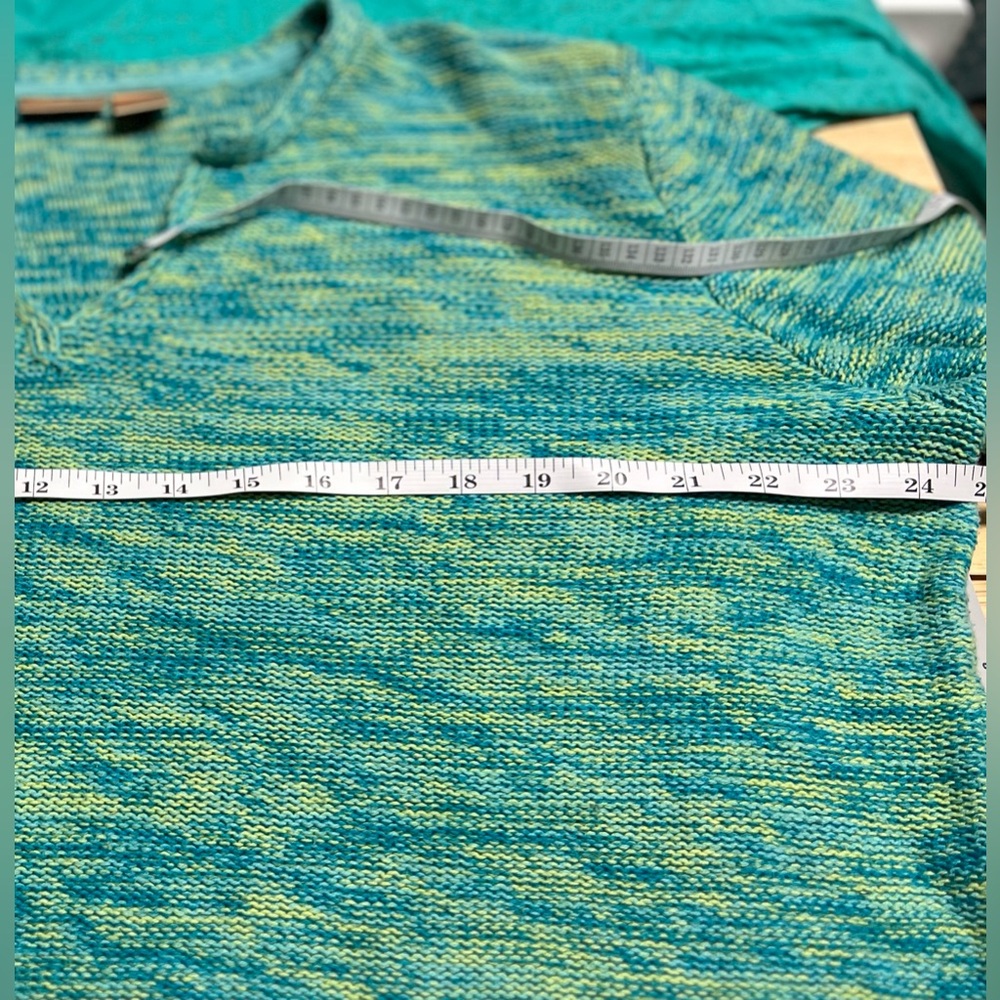 Northcrest Bundle of Teal Tops Sweater & Lightweight Hoodie Bundle Sz xl & Sz 2x - Picture 3 of 15